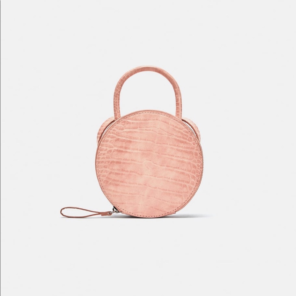 SOLD- Zara Mini Crossbody Bag Croc Embossed